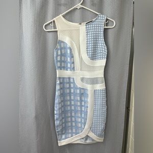 Mesh cutout interview dress